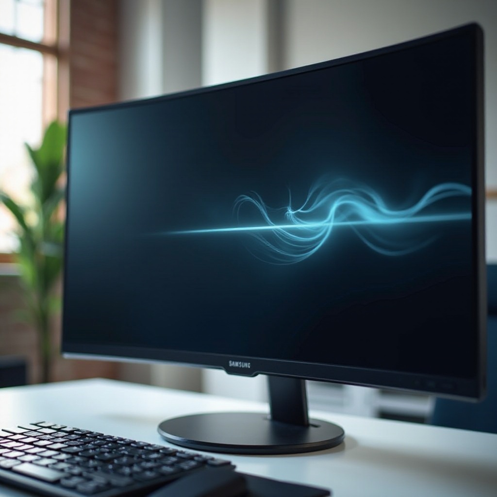strana linea fumosa sul mio monitor Samsung Odyssey G7