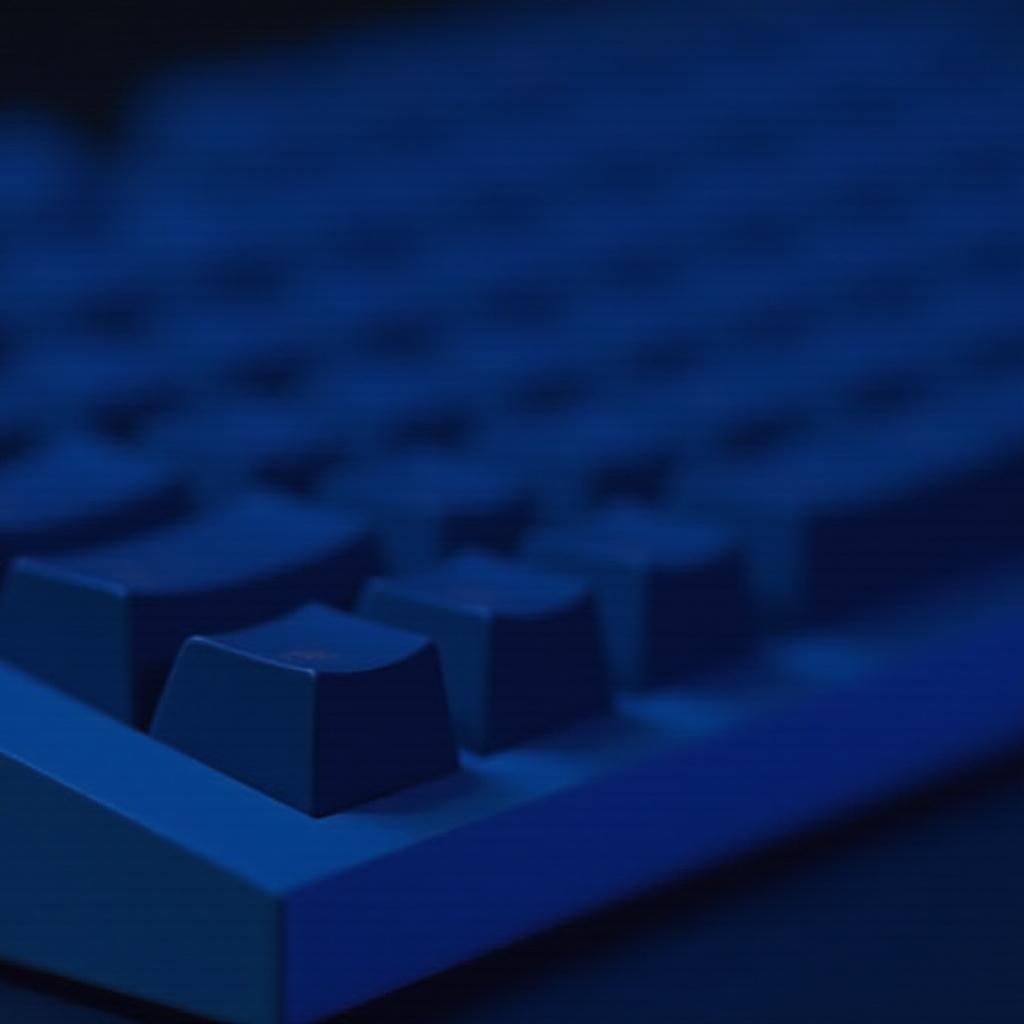 tastiera meccanica blu