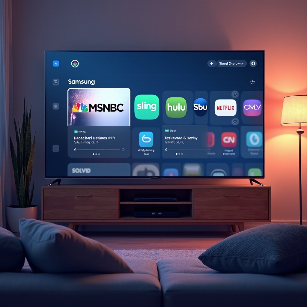 jak oglądać MSNBC na telewizorze Samsung Smart