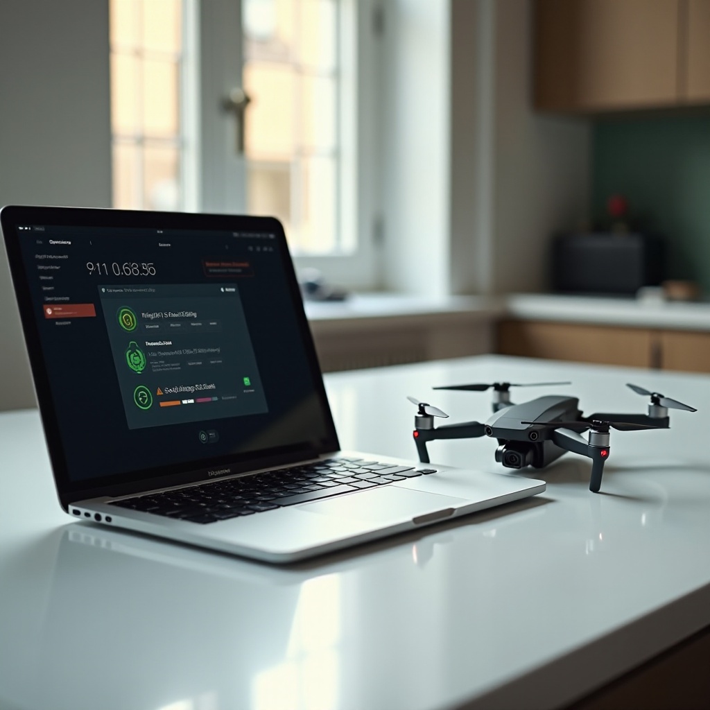 Podłączanie wewnętrznej pamięci z Mavic do MacBook Pro