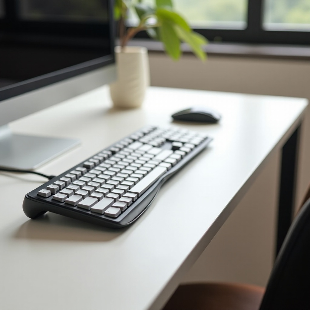 leise ergonomische Tastatur