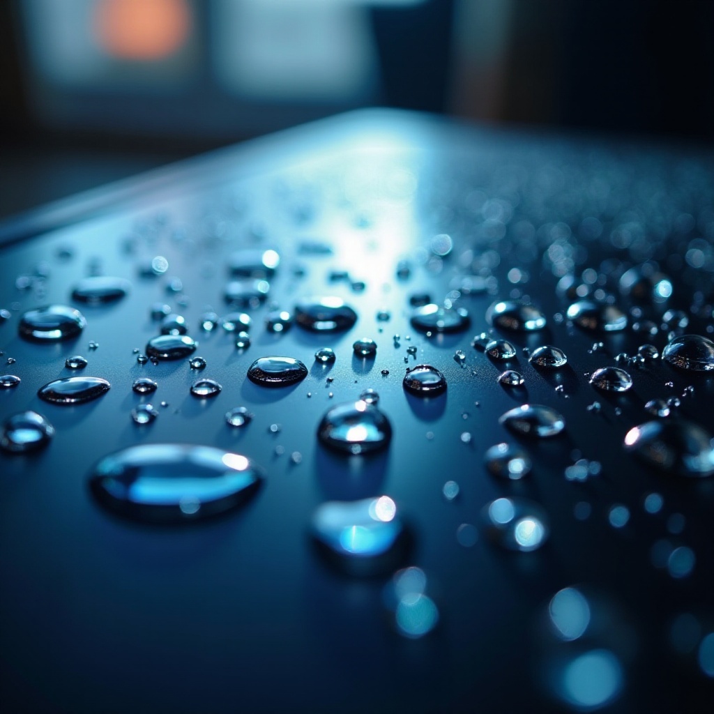 Co jsou to vodní kapky na obrazovce mého Google Chromebooku?