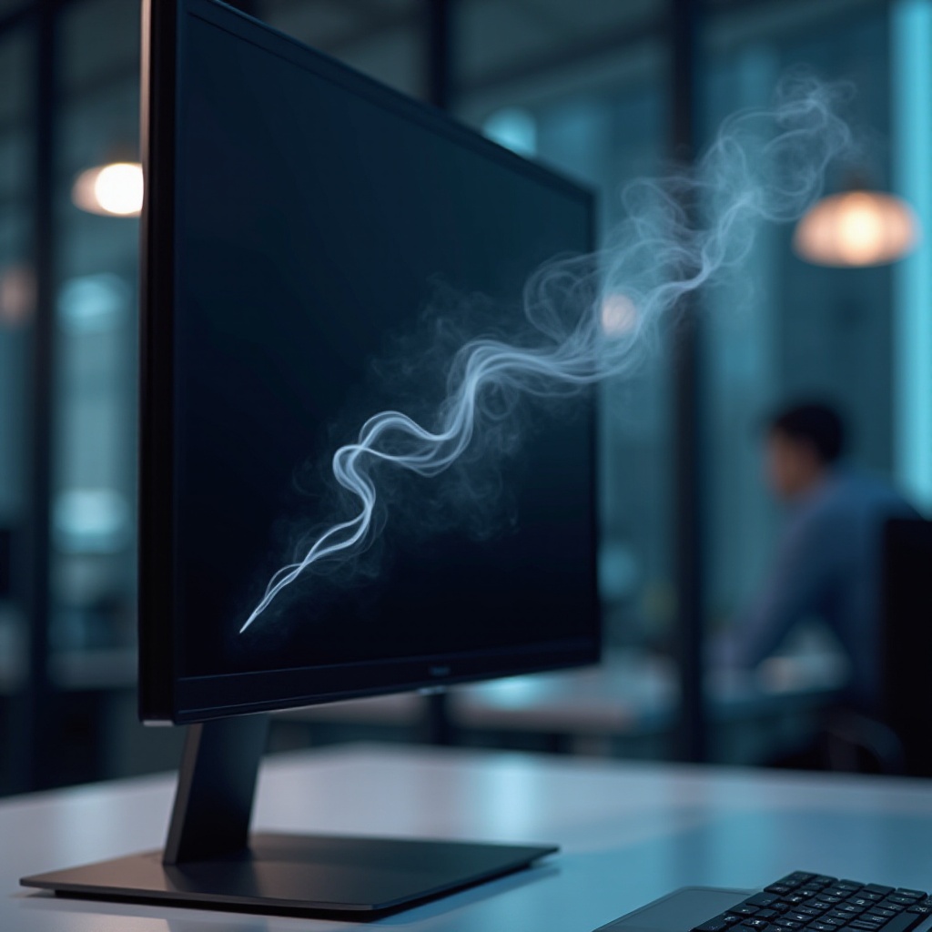 divná kouřová čára na mém monitoru Samsung Odyssey G7