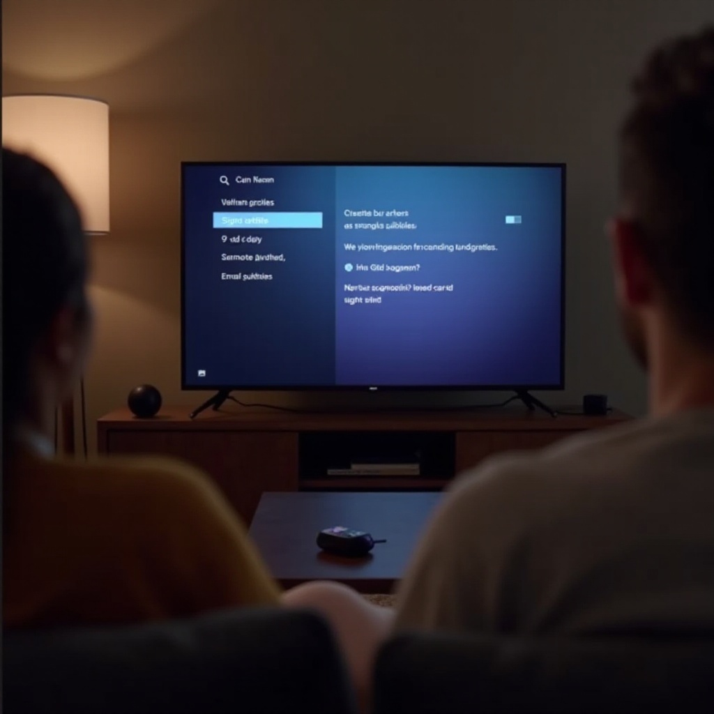 wie man Untertitel auf Roku TV ausschaltet