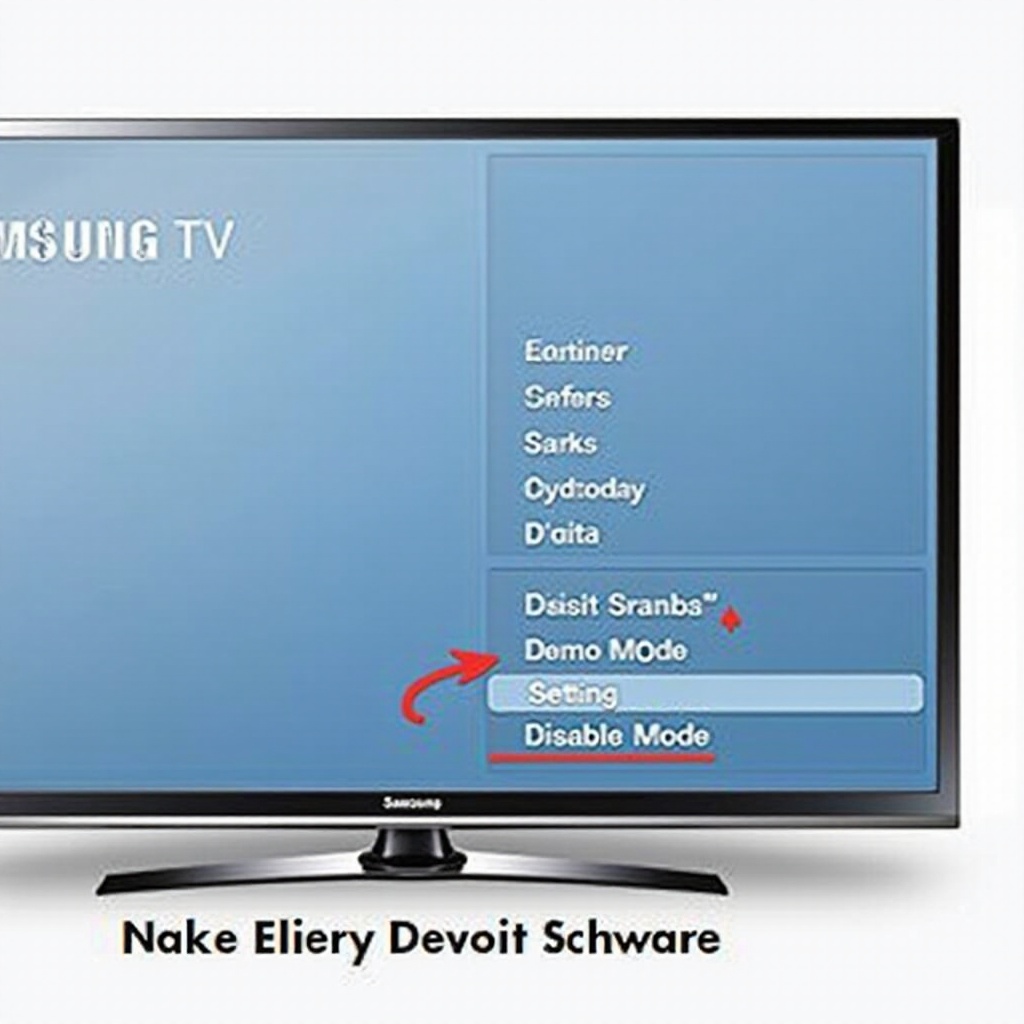jak wyłączyć tryb demo na telewizorze Samsung