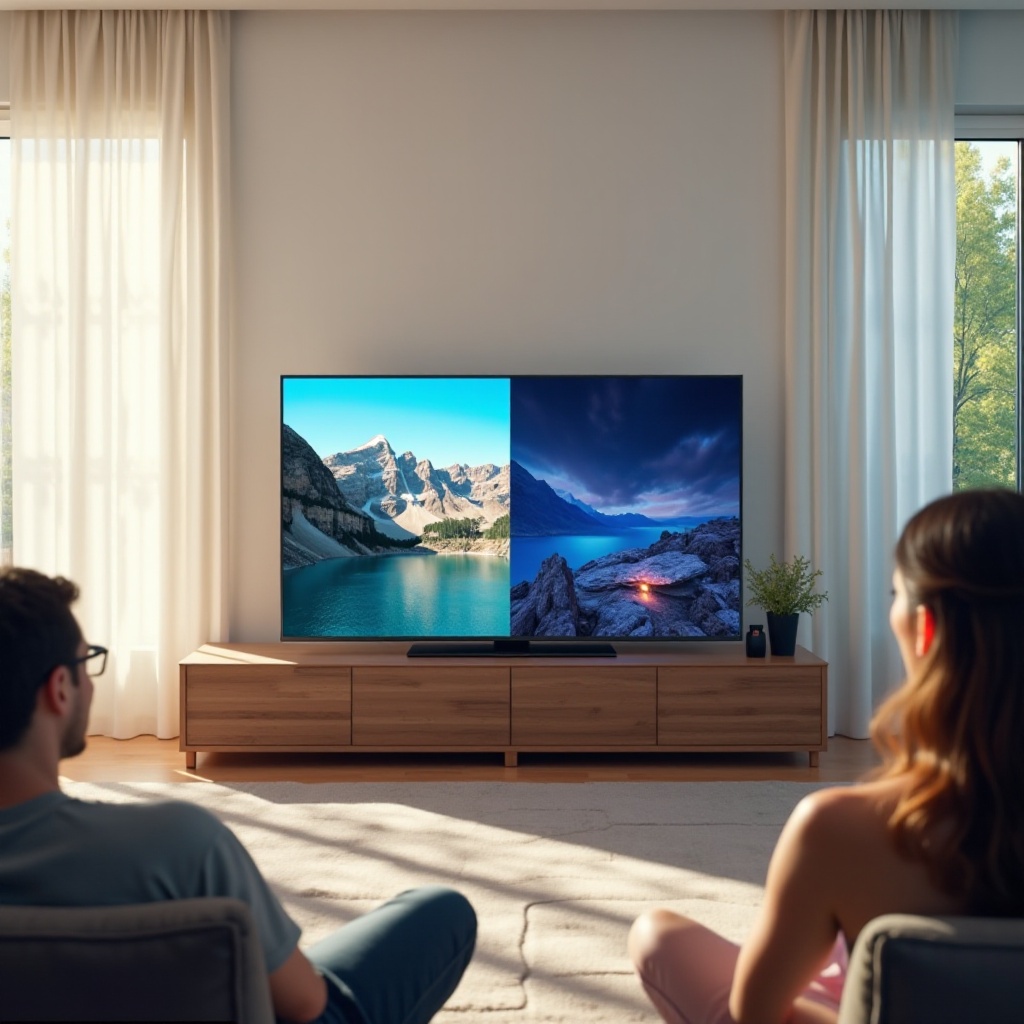 wie man geteilten Bildschirm auf Samsung Smart TV schaut