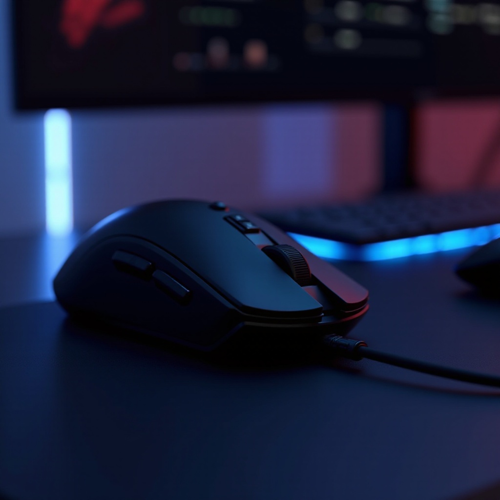 Gaming-Maus mit AA-Batterie