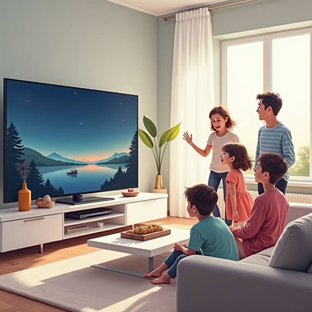 Hlasitost televize Samsung stále stoupá na 100.