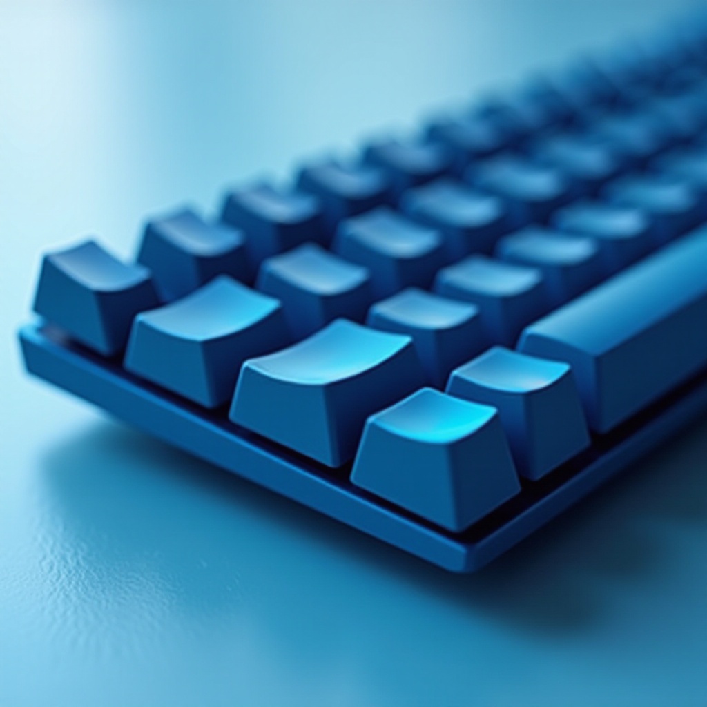 plava mehanička tastatura