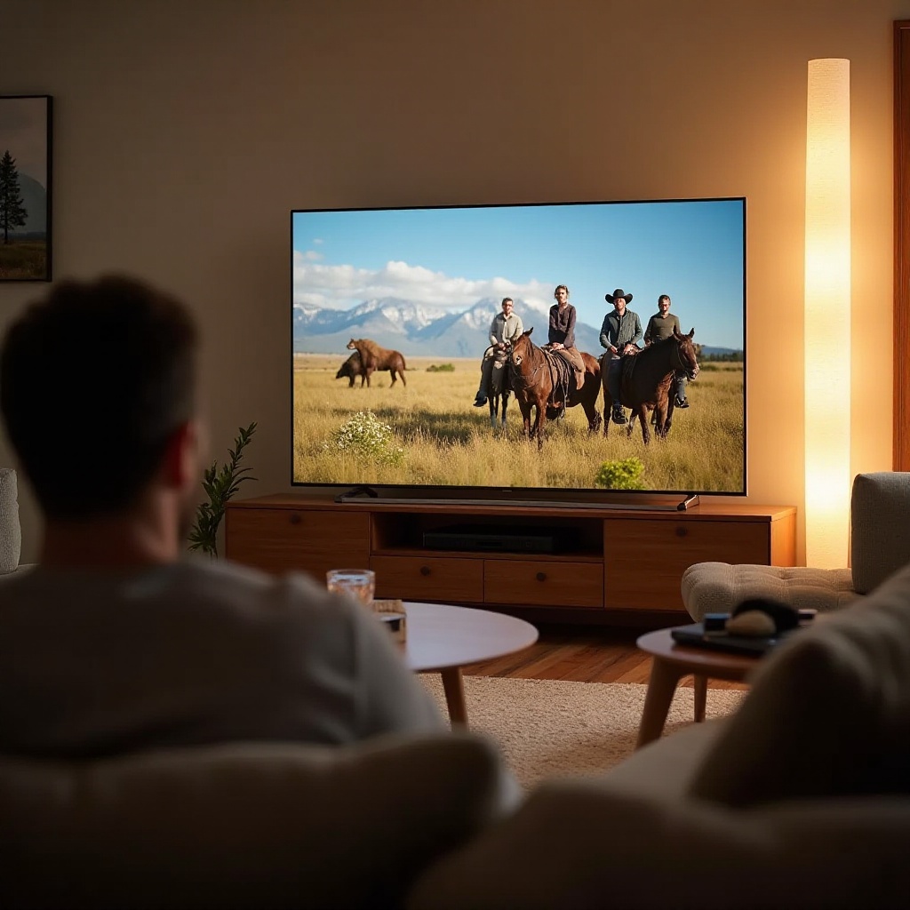 wie man Yellowstone auf einem Smart-TV sieht