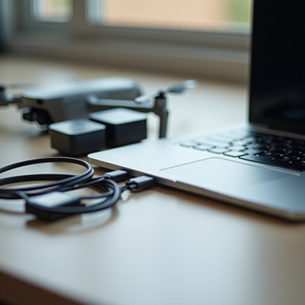 Collegamento della memoria interna da Mavic a MacBook Pro