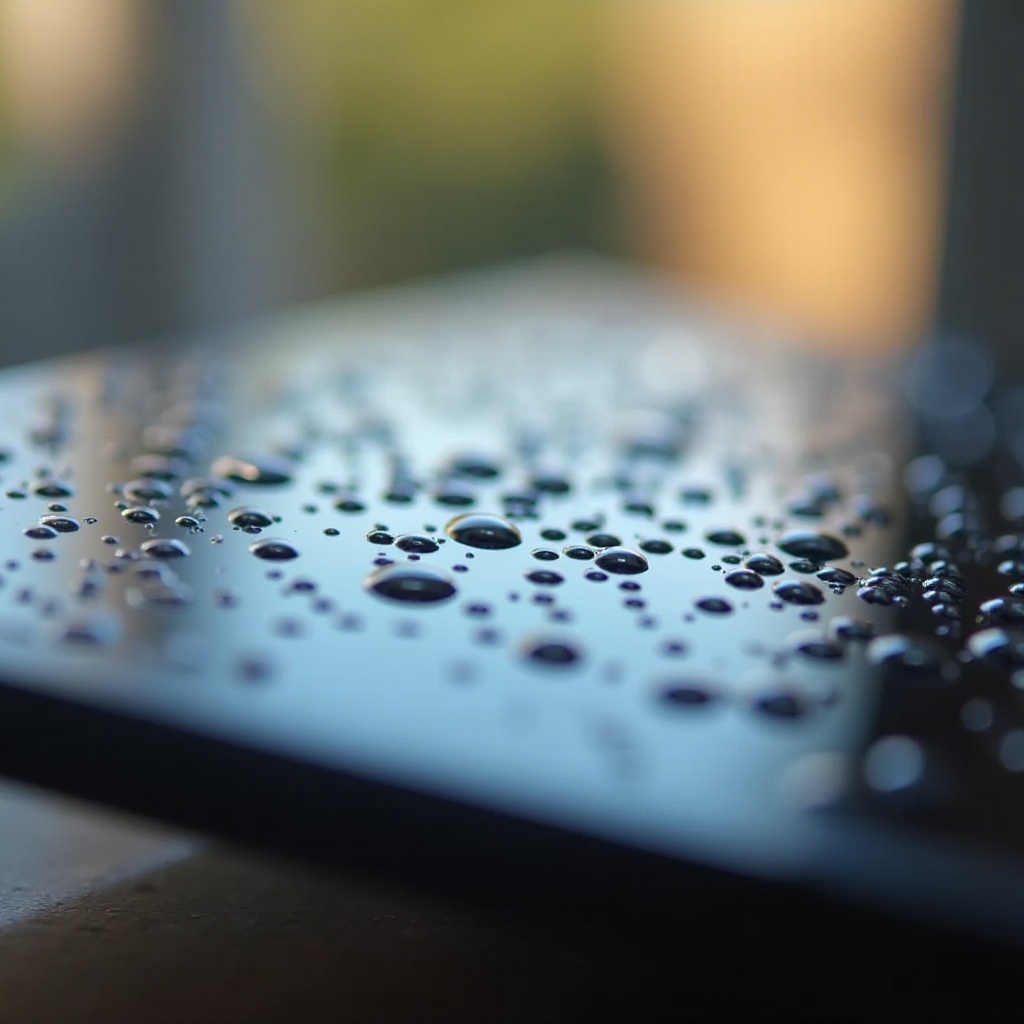 Co to są krople wody na ekranie mojego Google Chromebooka?