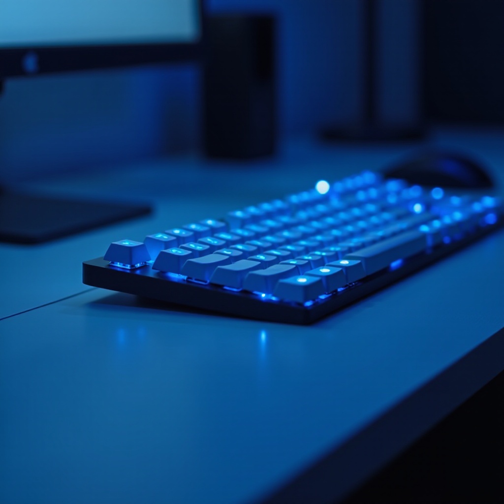 blau mechanische Tastatur