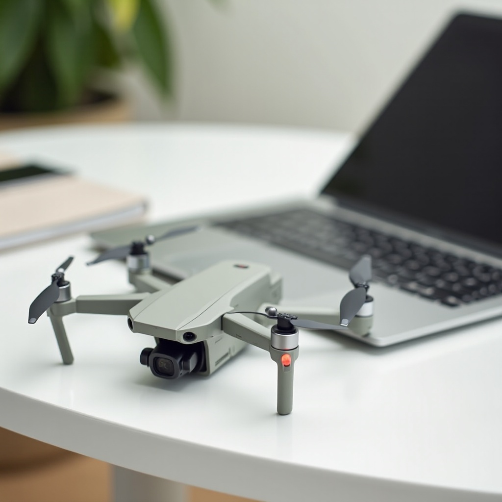 Připojení interního úložiště z Mavic k MacBook Pro