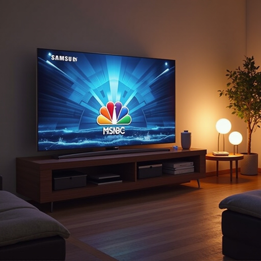 wie man MSNBC auf einem Samsung Smart TV schaut