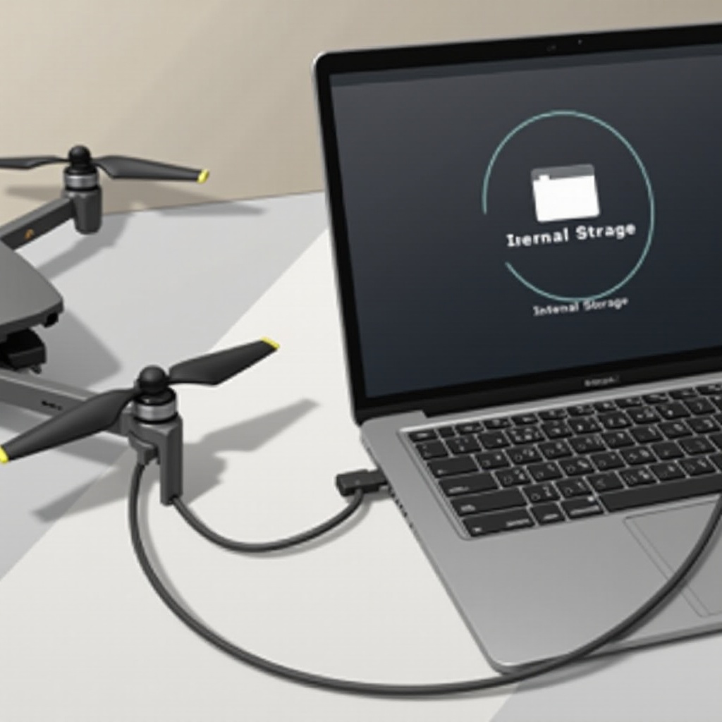 Verbindung des internen Speichers von Mavic mit dem MacBook Pro