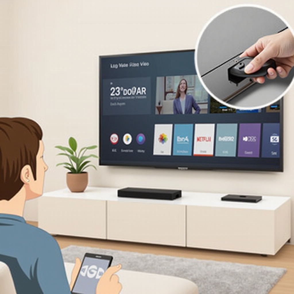 Połączenie USB telewizora LG