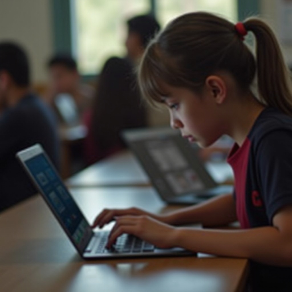 wie man auf einem Schul-Chromebook in Instagram kommt