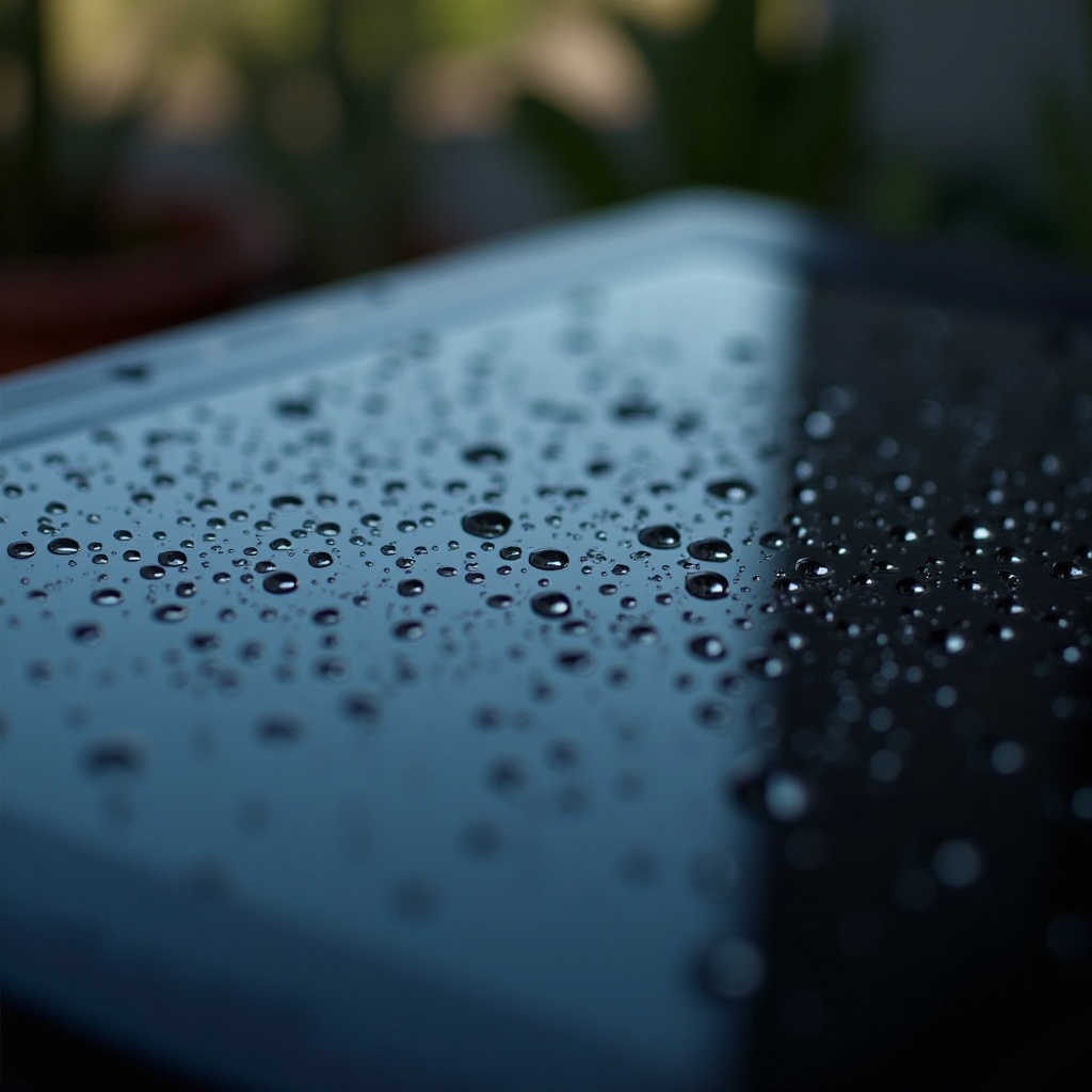 Co to są krople wody na ekranie mojego Google Chromebooka?